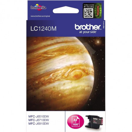 Картридж BROTHER LC1240M стандартный, пурпурный