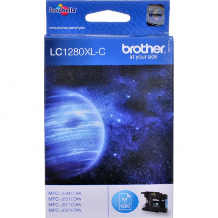 Картридж BROTHER LC1280XLC увеличенный, голубой