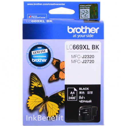 Картридж BROTHER LC669XLBK увеличенный черный