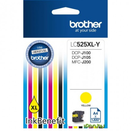 Картридж BROTHER LC525XLY желтый увеличенный