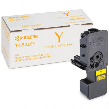 Тонер-картридж Kyocera TK-5220Y  Yellow для P5021cdn/cdw, M5521cdn/cdw (1 200 стр.), арт. 1T02R9ANL1