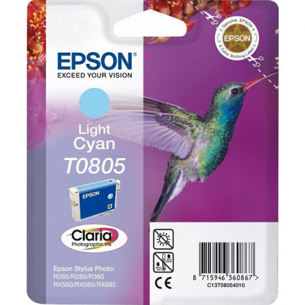 К-ж EPSON T08054011 new Stylus Photo P50/PX660, св-голубой  оригинал