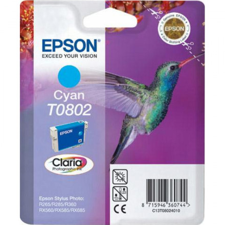 К-ж EPSON T08024011 new Stylus Photo P50/PX660, голубой  оригинал