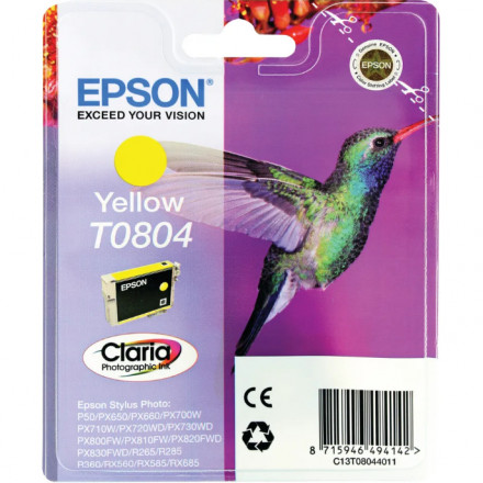 К-ж EPSON T08044011 new Stylus Photo P50/PX660, желтый  оригинал