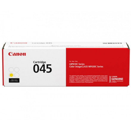 Тонер CANON 045 Y TONER желтый для MF635Cx/633Cdw/631Cn (1239C002)