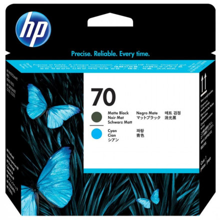 К-ж HP C9404A Печатающие головки №70 (матовая черная и голубая) для Designjet Z32100/Z3100