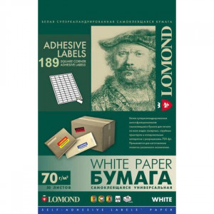 Наклейка адресная 189-дел.,А4,(50 л.)  2100235