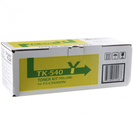 Тонер К-ж Kyocera TK-540 для FS-C5100DN Yellow 4К стр. (o)