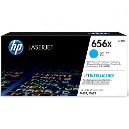 CF461X К-ж HP 656X лазерный голубой увеличенной емкости (22000 стр)