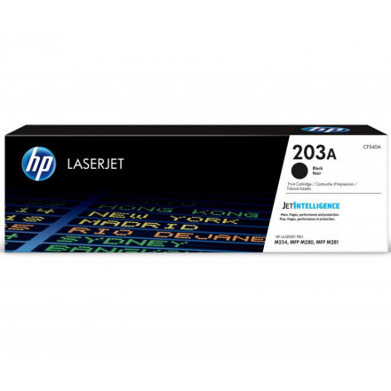 CF540A К-ж 203A для HP CLJ Pro M254 MFP M280/281 (1400 стр), черный, оригинал