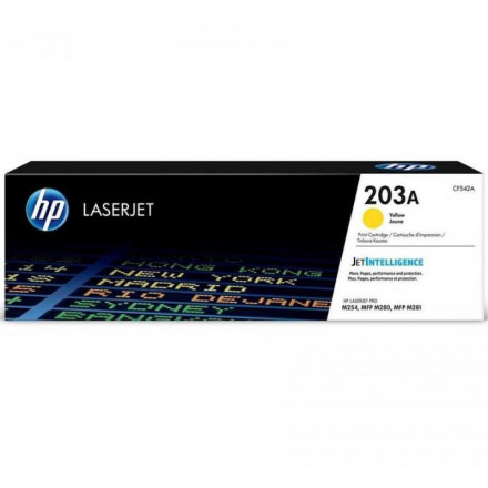 CF542A К-ж HP 203A для CLJ Pro M254 MFP M280/281 (1300 стр), желтый, оригинал