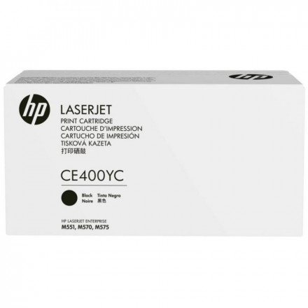 CE400YC К-ж HP 507Y CLJ Color M551 черный, увеличенный, оригинал