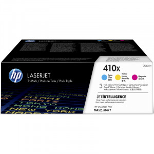CF411X/412X/413X Картридж HP CF252XM  410X увеличенной емкости набор 3 цвета (по 5000 стр), оригинал