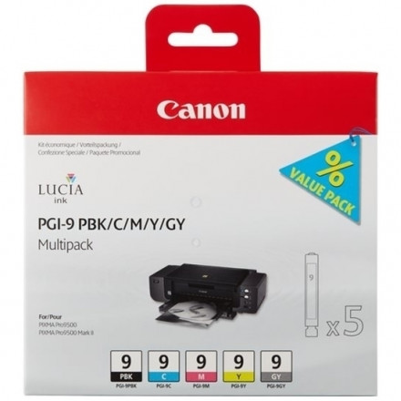 К-ж CANON PGI-9 PBK/C/M/Y/GY для PIXMA Pro9500 Mark II/1034B013
