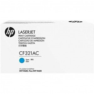 CF321AC К-ж HP 653A Cyan Toner Cartridge голубой, оригинал