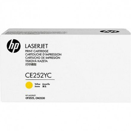 CE252YC К-ж HP CLJ CP3525/CM3530 желтый, оригинал