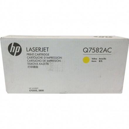Q7582АC  К-ж HP  LJ 3800  желтый оригинал