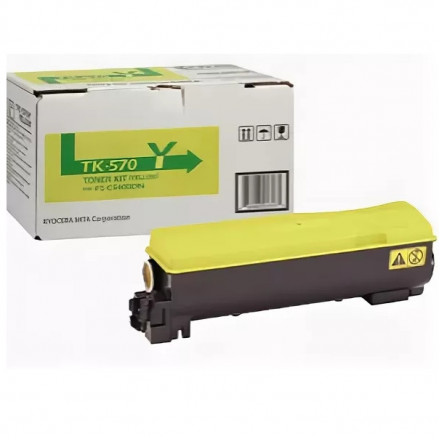 Тонер к-ж Kyocera TK-570Y для FS-C5400DN Yellow 12K (o)