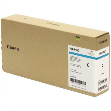 Картридж для плоттера Canon PFI-710 C Cyan для Canon image PROGRAF iPF TX-2000l синий