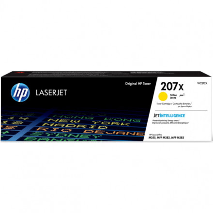 W2212X  К-ж HP 207X  лазерный желтый (2450 стр), ориг.