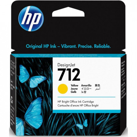 К-ж HP 3ED69A  №712 струйный (29 мл) Желтый, ориг