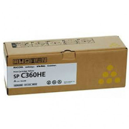 Принт-картридж желтый тип SPC360HE для Ricoh SPC360/361 (5000стр) 408187