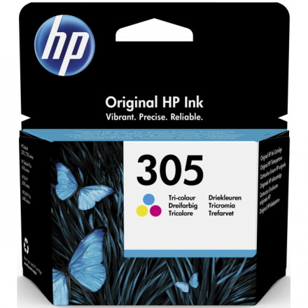 К-ж HP 3YM60AE №305 струйный трёхцветный (100 стр) p