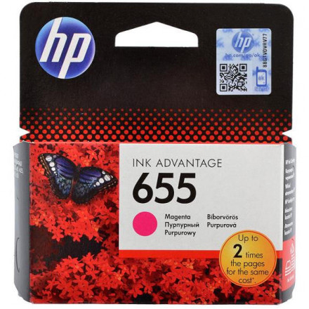 К-ж HP CZ111AE Deskjet IA 3525/5525/4515/4525 № 655 пурпурный, февр 2024г, гарантия на запуск