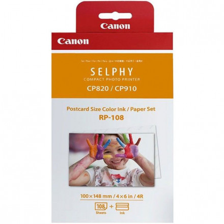 Набор печати Canon RP-108IN к SELPHY CP1300/1200/910/820 арт. 8568B001, повр.упаковка