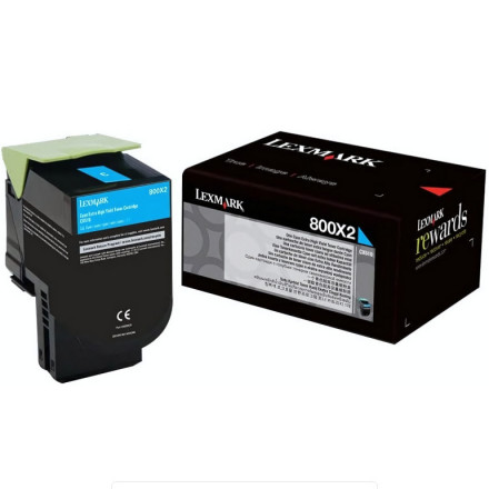 Картридж Lexmark, синий, сверхвысокой ёмкости CX510x, арт. 80C8XC0 / 80C8XCE