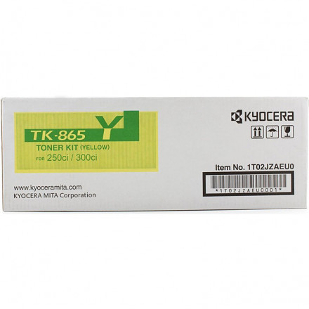 Тонер-картридж Kyocera TK-865Y TASKalfa 250ci/300ci желтый