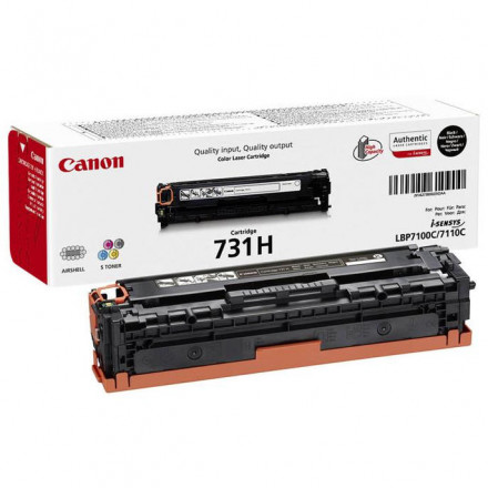 Тонер-картридж CANON 731HBk для LBP 7100Cn/7110Cw черный  увеличенный оригинал