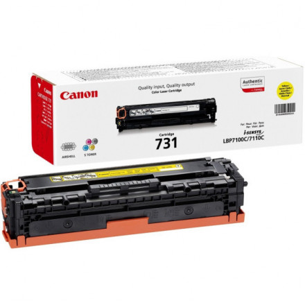 Тонер-картридж CANON 731Y для LBP 7100Cn/7110Cw желтый оригинал