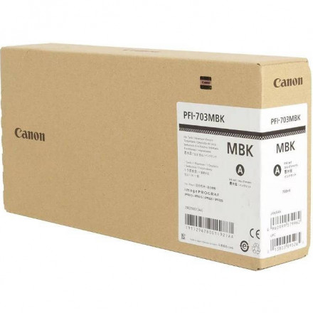 Картридж для плоттера Canon IPF810/815/820 PFI-703MBK черный матовый