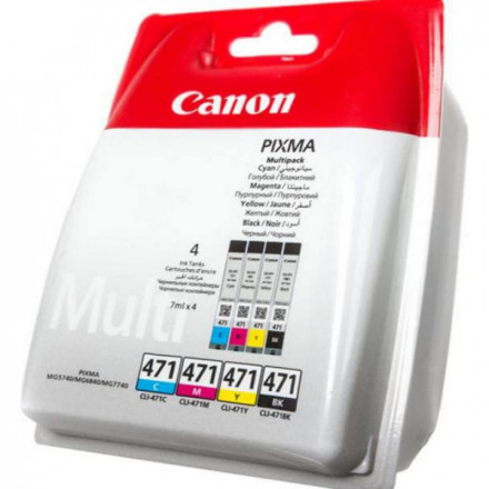 К-ж CANON CLI-471 BK/C/M/Y для Pixma MG7740/6840/5740 мультипак