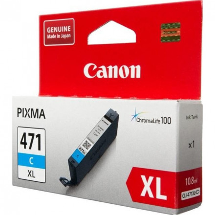 К-ж CANON CLI-471 XL С  для Pixma MG7740/6840/5740 синий увеличенный