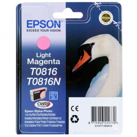 К-ж EPSON T08164A ST R270/R290/RX590 увеличенный светло-пурпурный