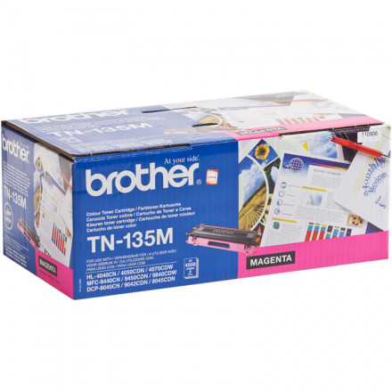 Тонер-картридж BROTHER TN-135M MFC-9440CN/HL-4040CN 4000 страниц пурпурный оригинал
