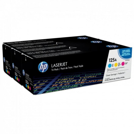 CB541A /542/543 Набор к-жей HP 125A CYM Tri-Pack LaserJet Toner Cartridge для CLJ CP1215/15