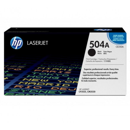 CE250A К-ж HP CLJ CP3525/CM3530 черный, стандартный, оригинал