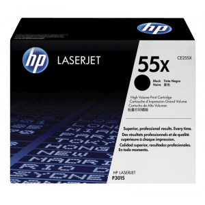 CE255X Картридж HP LJ P3015 черный, увеличенный, оригинал
