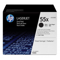 CE255XD Картридж HP LJ P3015 черный, увеличенный, 2 шт/уп, оригинал