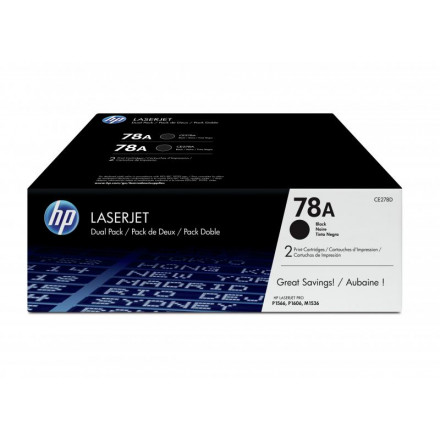 CE278AD К-ж HP LJ P1566/P1606w/M1536dnf черный, 2 шт/уп, оригинал