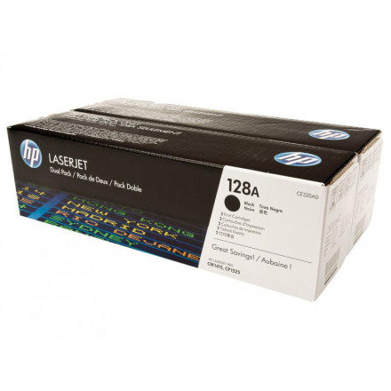 CE320AD К-ж HP CLJ CP1525N/NW (128A) черный, 2 шт/уп, оригинал