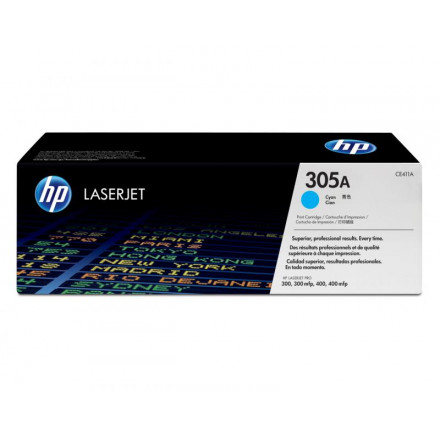 CE411A К-ж HP 305A CLJ Color M351/M451/MFP M375/MFP M475  голубой, оригинал