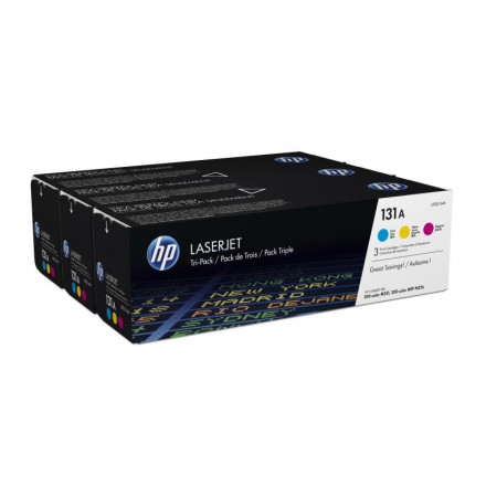 CF211A /212A/213A  Картридж HP U0SL1AM 131A CYM Tri-Pack LaserJet Toner Cartridge