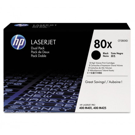 CF280XD К-ж HP LJ Pro 400 M401/Pro 400 MFP M425 увеличенный, 2 шт/уп, оригинал