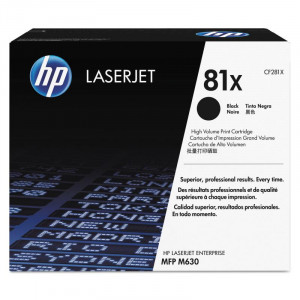 CF281X K-ж HP 81X  Black LaserJet, увеличенной емкости