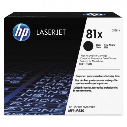 CF281X K-ж HP 81X  Black LaserJet, увеличенной емкости