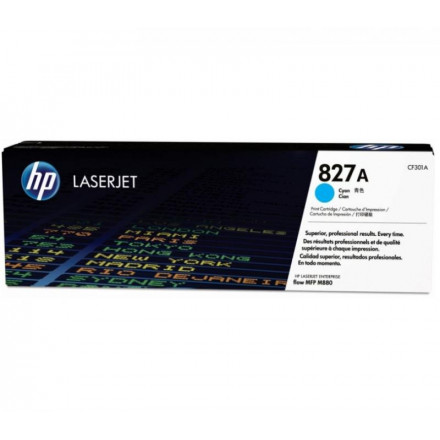 CF301A К-ж HP 827A Cyan LaserJet Toner Cartridge синий, оригинал